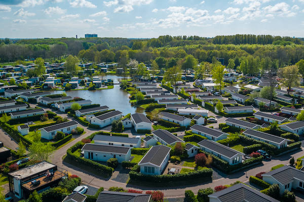 Het park van boven